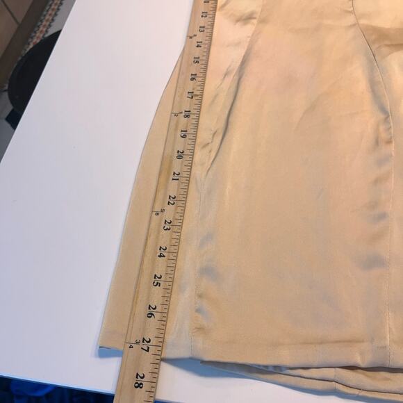 Oh Polly Champagne Underwire Corset Dress with Rhinestone Trim size 0 - Picture 9 of 9